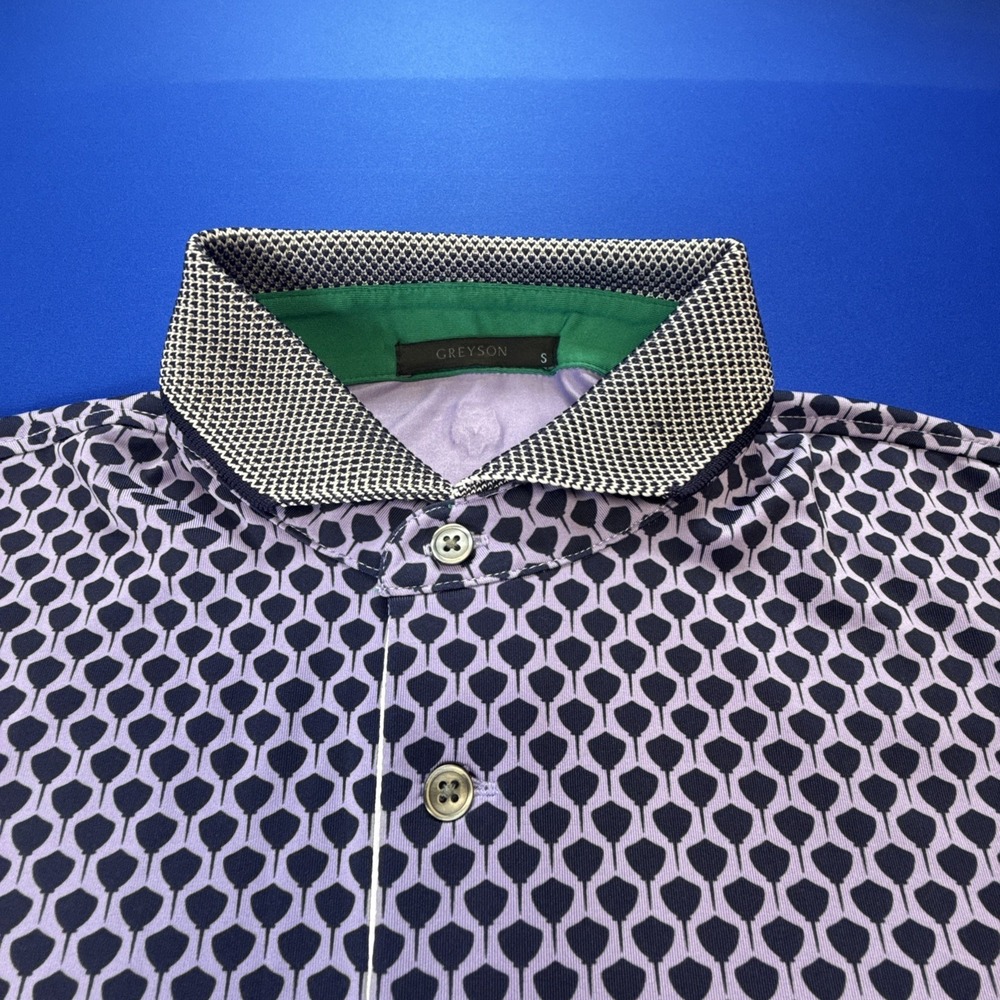 Greyson Clothier Golf Polo AOP Stinger Sting Manta Ray Short Sleeve Mens Small - Picture 3 of 5